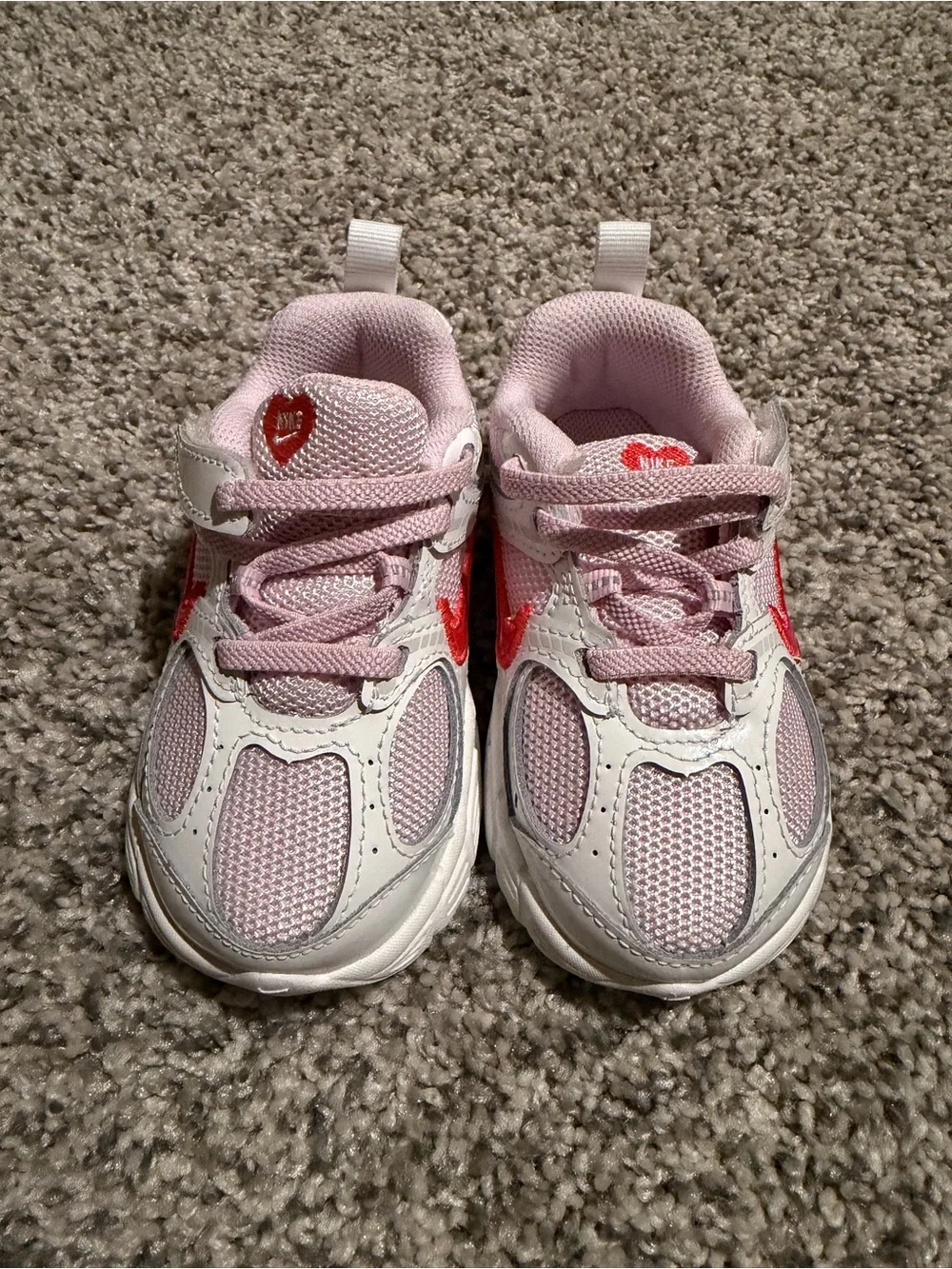 Nike Toddler Pink and White Athletic Sneakers